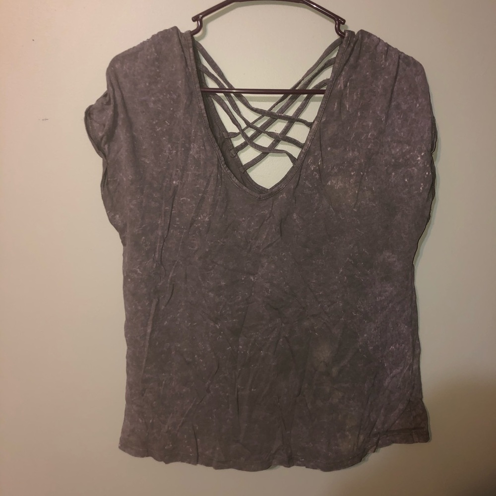 4/$35 Grey short sleeve shirt.